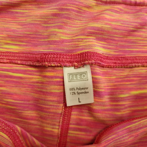 FLEO Women's Pink and Yellow Shorts - Picture 4 of 8